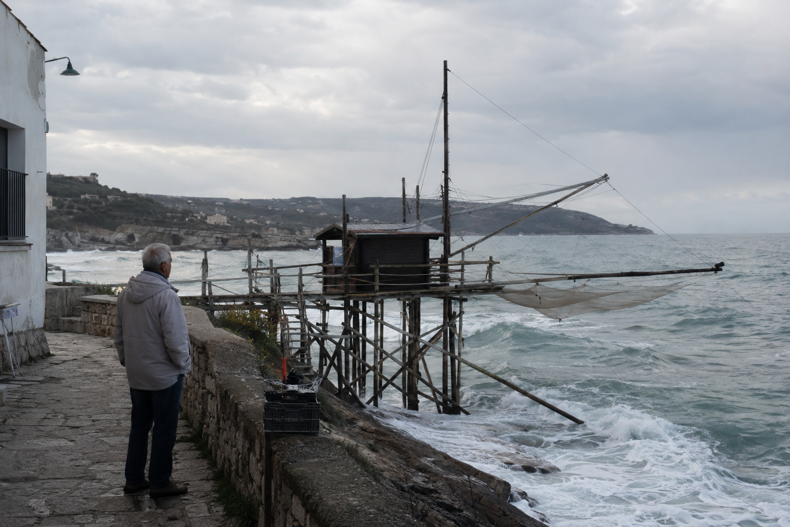 Trabucco sul mare del Gargano settentrionale