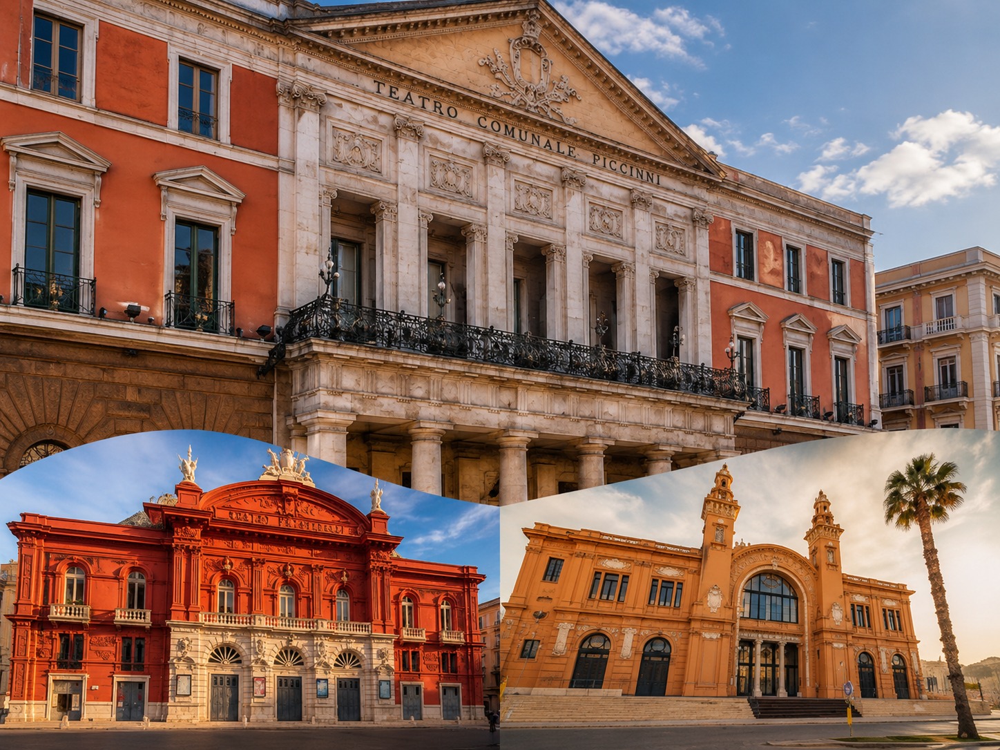 Teatro Petruzzelli, Teatro Piccinni e Teatro Margherita di Bari